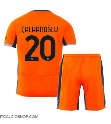 Inter Milan Hakan Calhanoglu #20 Terza Maglia Bambino 2023-24 Manica Corta (+ Pantaloni corti)